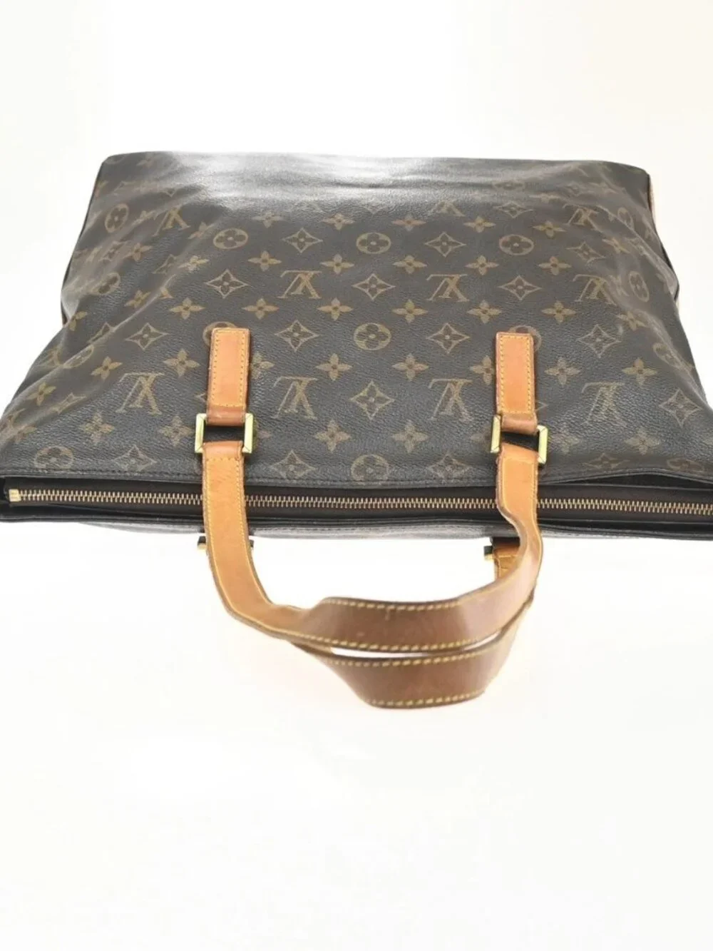 LOUIS VUITTON Cabas Mezzo Shoulder Bag Monogram Leather Brown M51151 82MA440